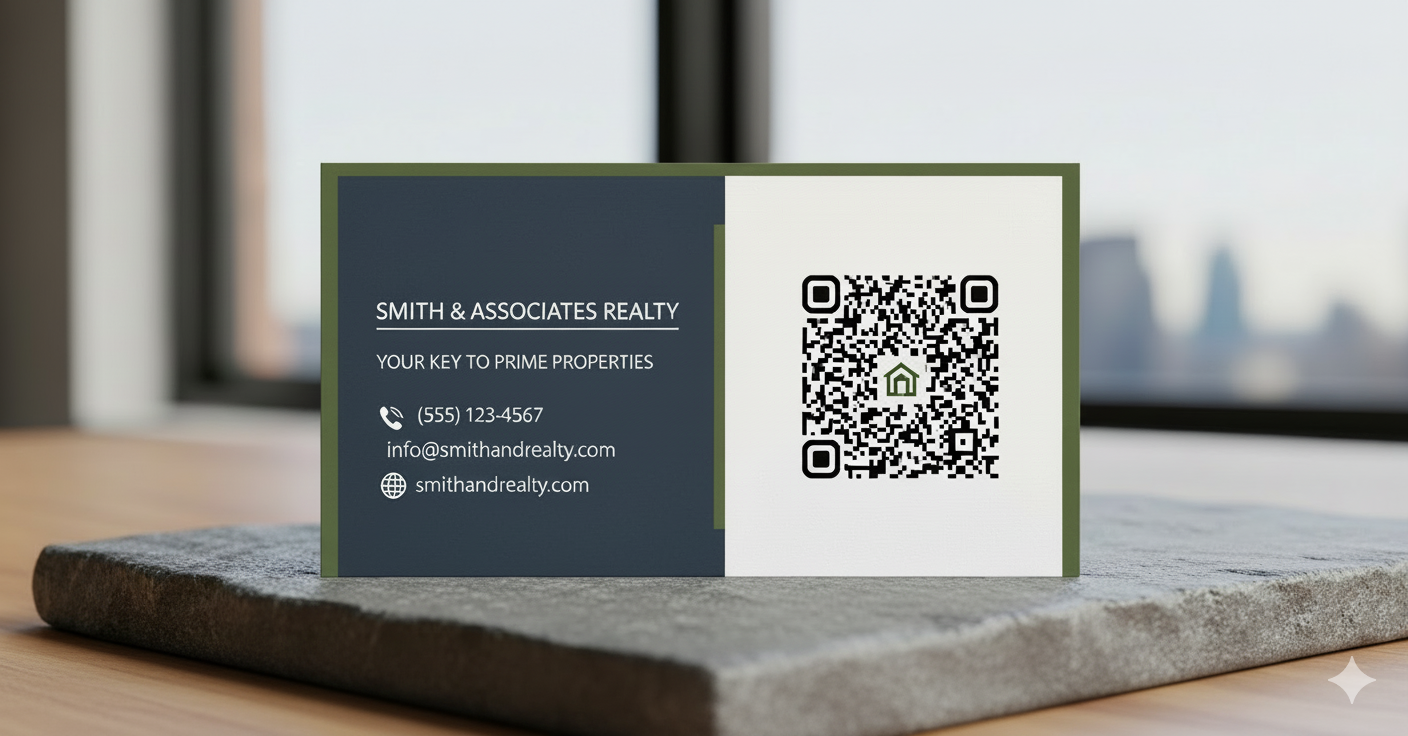 Every estate agent needs a digital edge. A QR code on your business card can link to your personal website, all your active listings, or your professional social media profiles, creating a powerful networking tool.