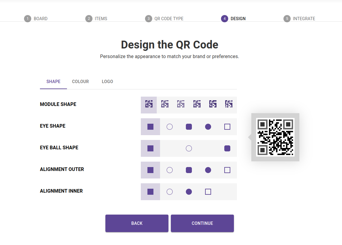 Design QR code