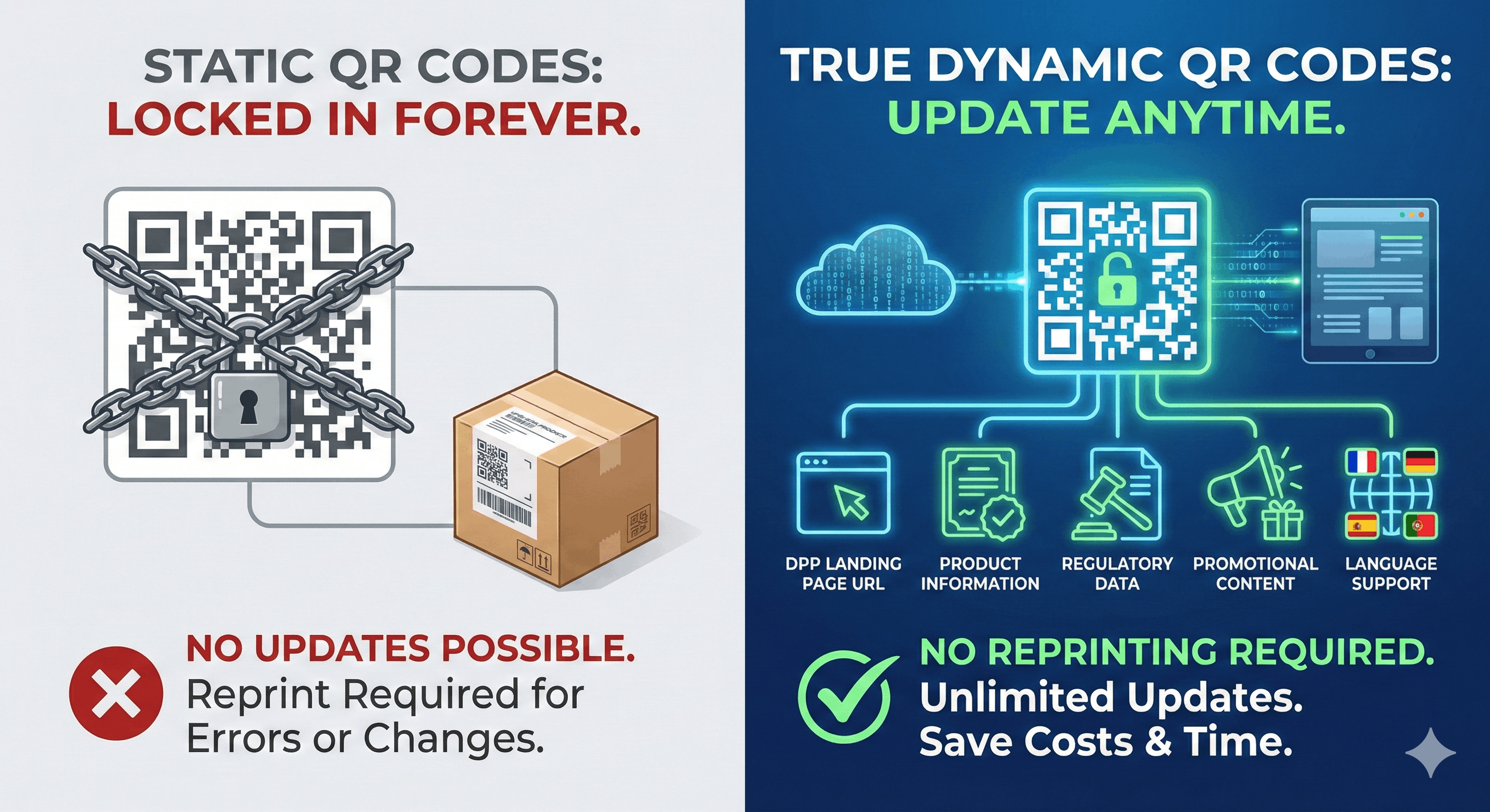 True Dynamic QR Codes