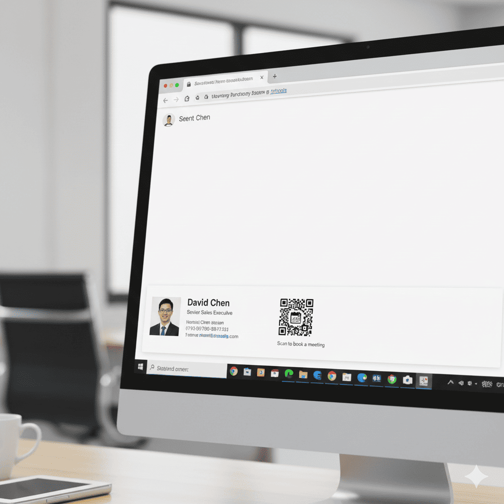 calendly email signature qr
