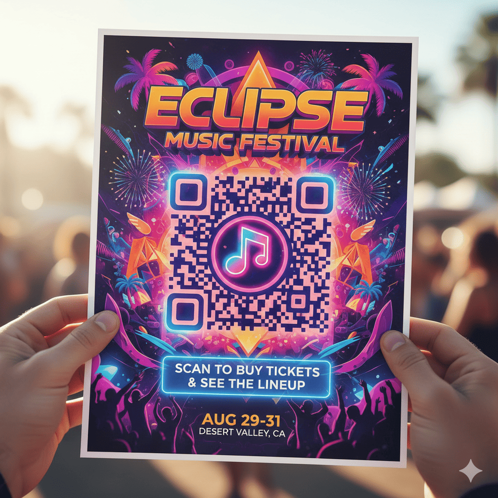 Event Flyer with QR Code