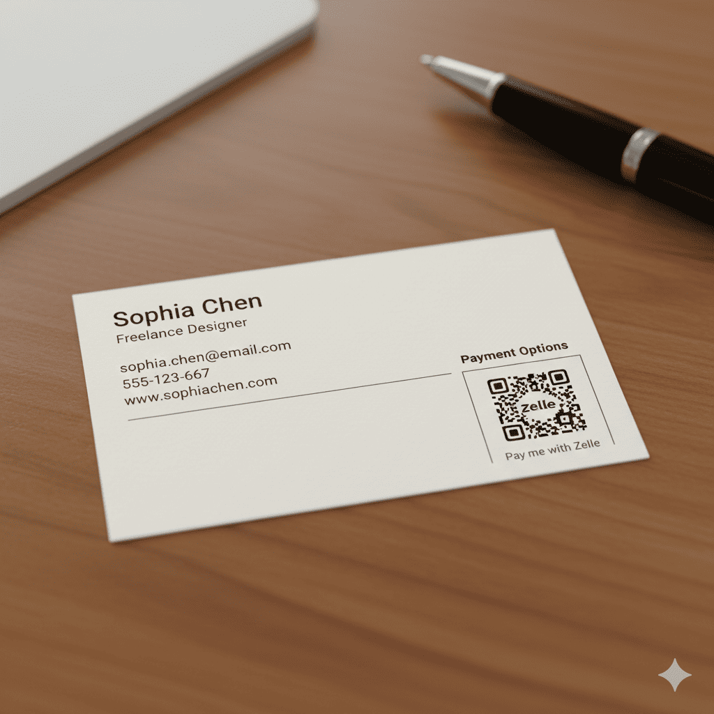 zelle business banking qr code