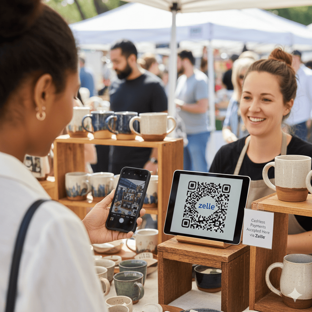 small business zelle qr code