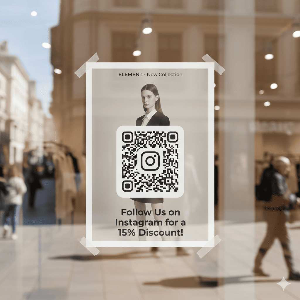 Social Media QR Code Poster
