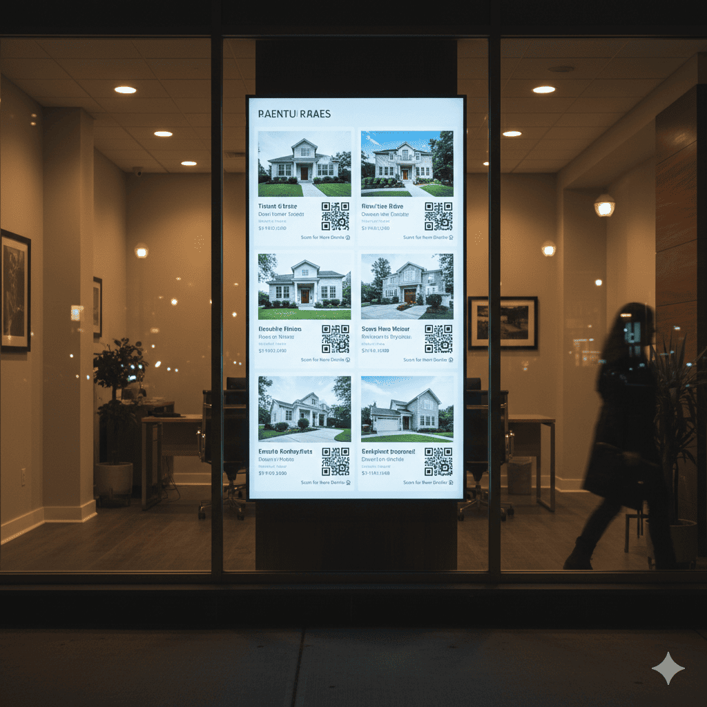 Real Estate Window Displays