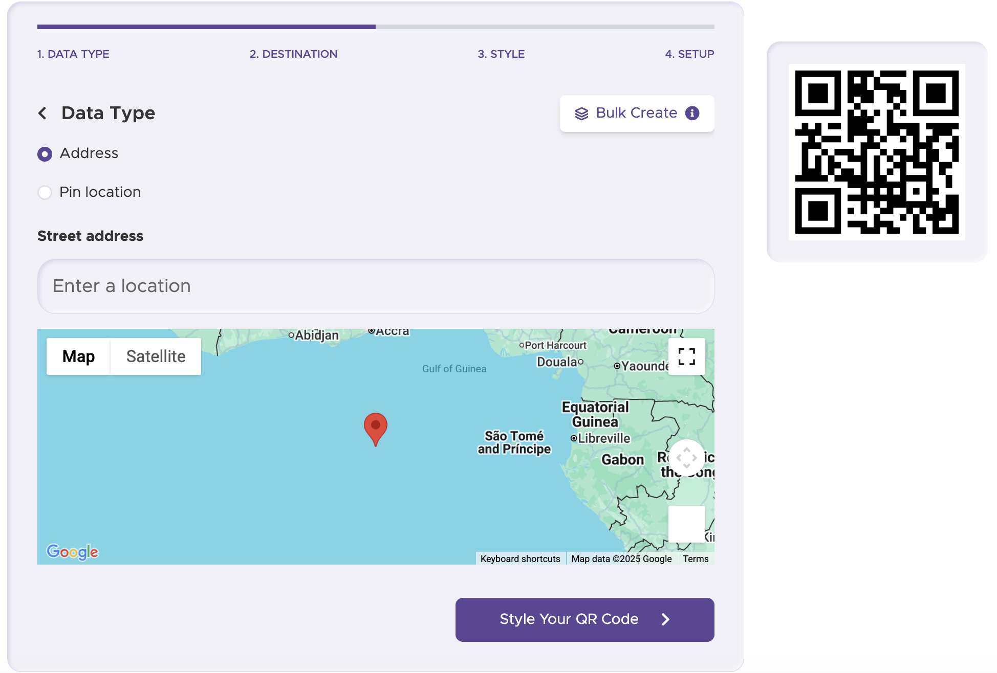Step 2: Enter the Location