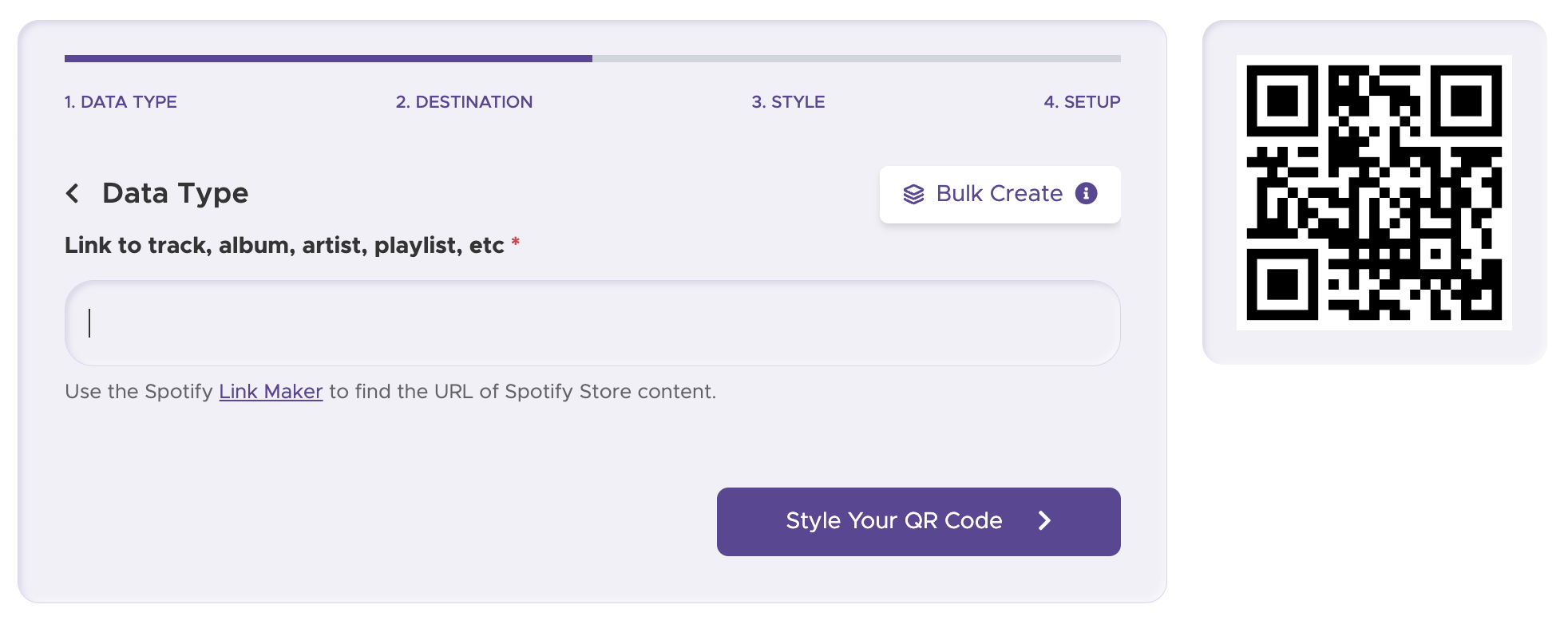 Paso 2: Pega tu enlace de Spotify